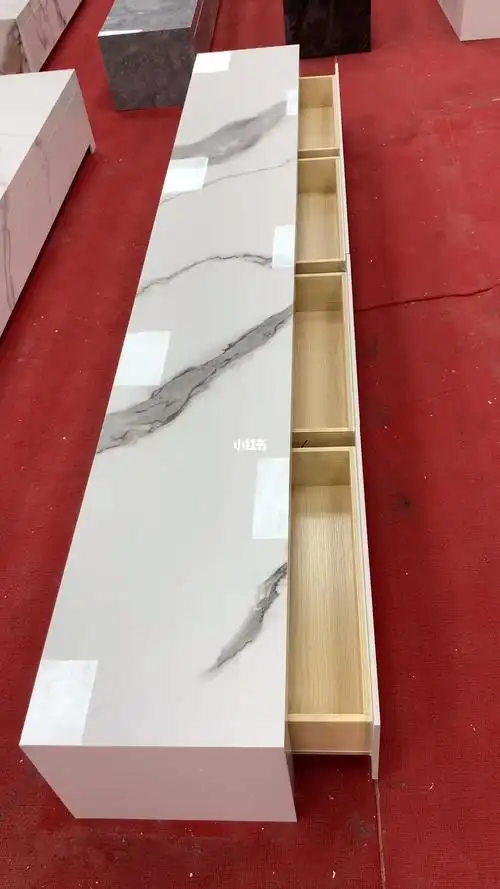 带4格抽屉岩板地台