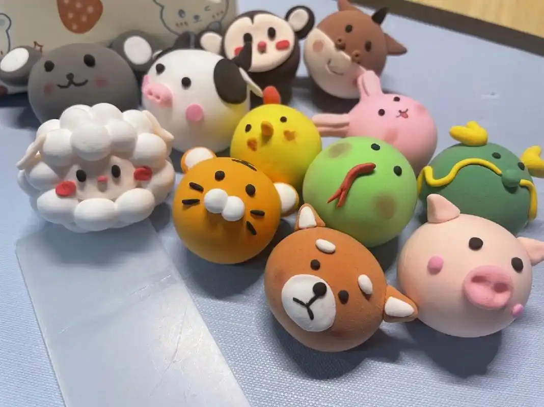手工超轻粘土《十二生肖》