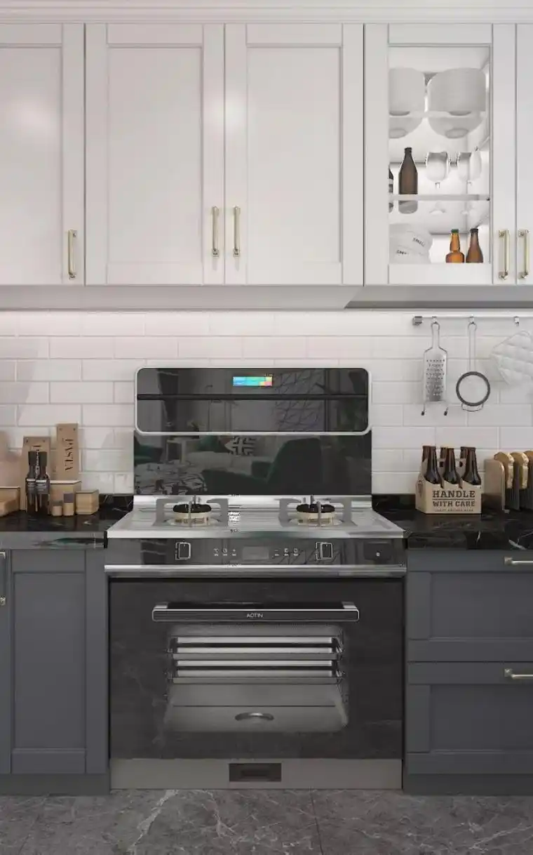 奥田集成灶图片奥田a8集成灶厨房装修效果图