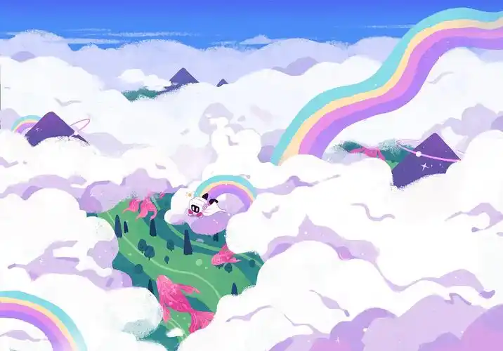 云海|插画|艺术插画|锅巴巴巴巴巴巴巴 - 原创作品 - 站酷 (zcool)