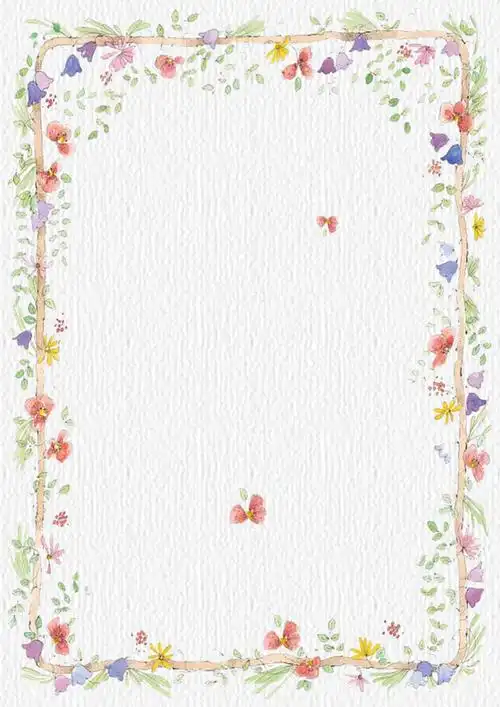 信纸模板背景27126儿童卡通风信纸模板word版ai版手绘信纸羽毛笔素材