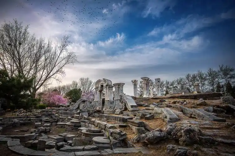 遗址早春 云之海 北京圆明园遗址 2023早春