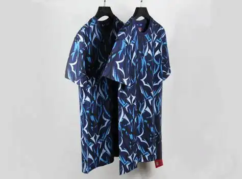 好评如潮!陈冠希clot alienegra blue满版蓝荆棘t恤