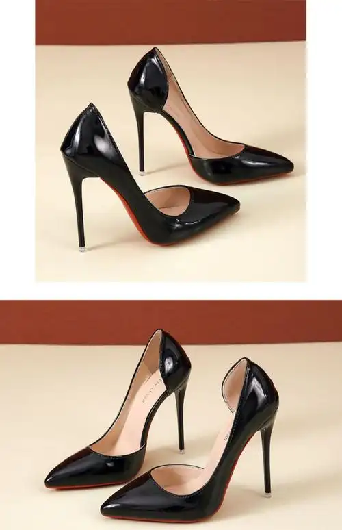 情趣伪娘高跟鞋床上免脱男士伪娘高跟鞋厘米大码细跟宽胖35-45 新款测