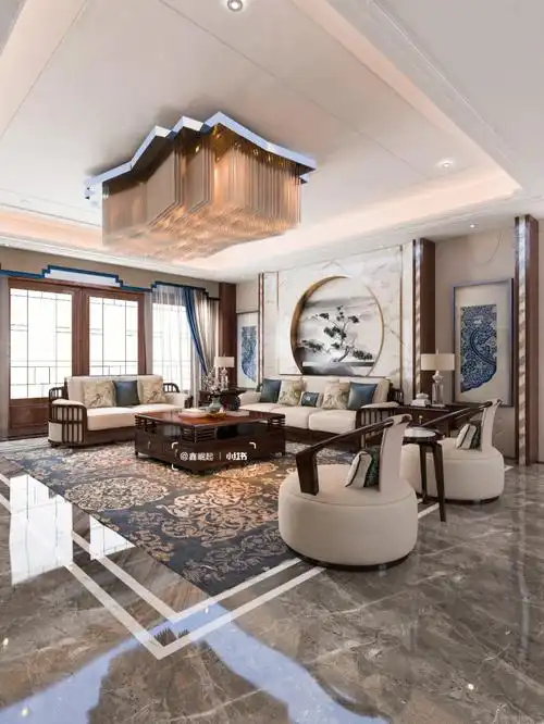 新中式客厅沙发古与今的邂逅乌金木