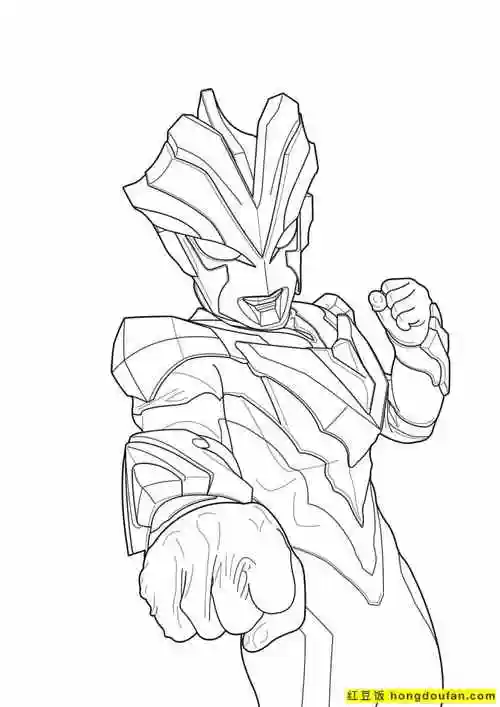 谁是真正的奥特战士11张奥特战士群像卡通涂色简笔画