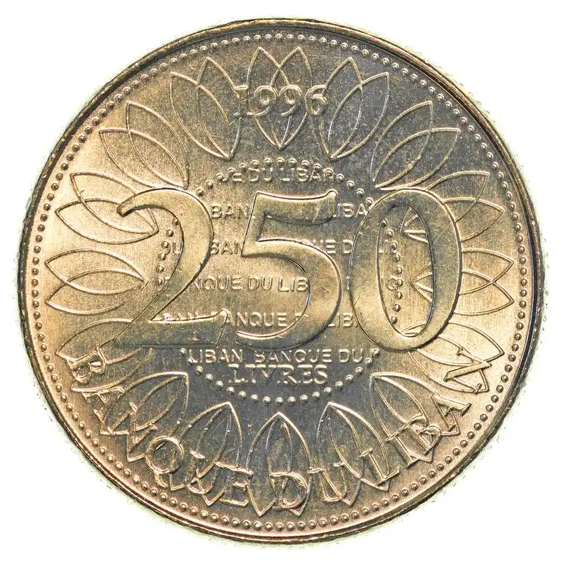 250 黎巴嫩镑硬币