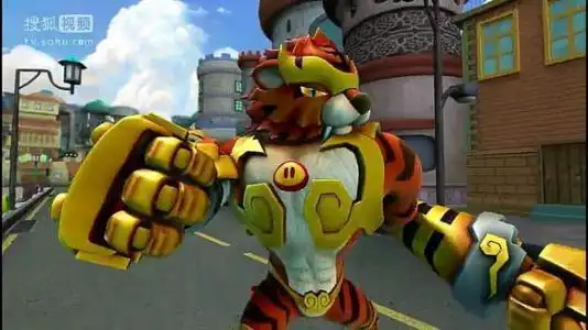 一步一步画铁拳虎简笔画