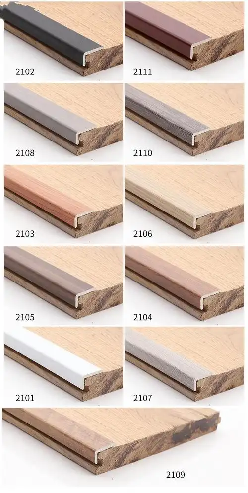 pvc塑料直角收边条木地板七字包边条墙板楼梯收口线l型装饰线条 2106