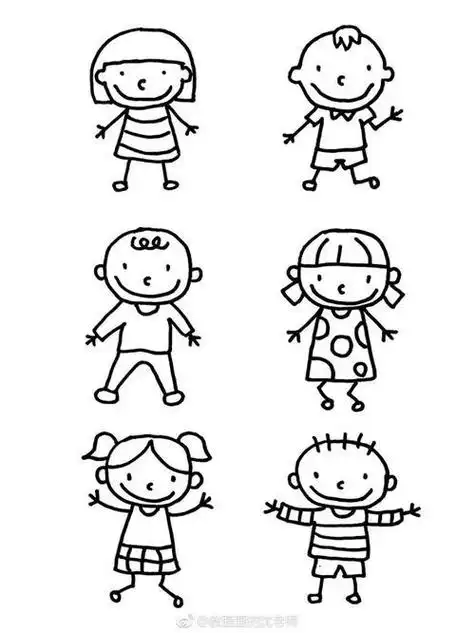 坐着的小男孩简笔画人物简笔画大全男孩简笔画画法卡通男孩简笔画坐着