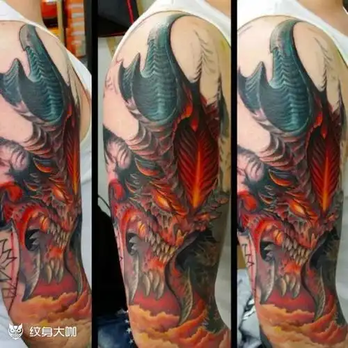 恶魔手臂纹身图案大全 - 纹身大咖