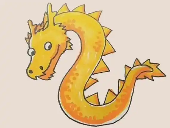 龙的简笔画 龙的简笔画儿童