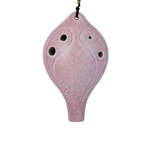 陶笛 学生入门初学 6孔长嘴陶笛 太极陶笛 儿童专业陶瓷乐器配教材