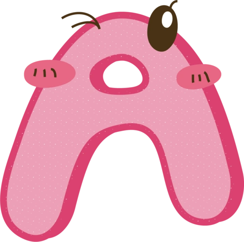 卡通可爱彩色字母a 图片