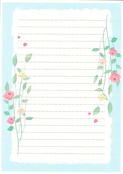 文艺小清新唯美信笺纸又来啦真的很好看