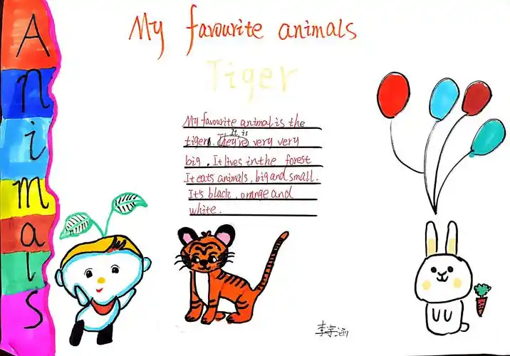 其它 animals海报 写美篇第三单元我们的主题是动物,小动物们都是奇