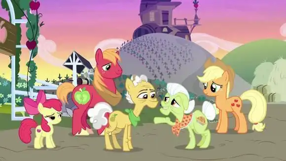 小马宝莉:苹果家族和梨子家族和好团聚,真是太感人了!