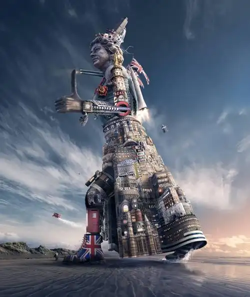 这位大神ps的作品溜到飞起来了