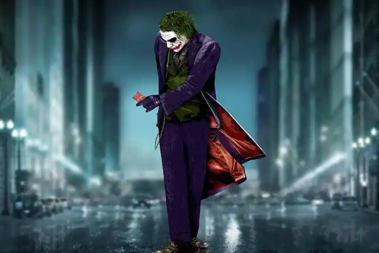 电影蝙蝠侠黑暗骑士雨夜希斯莱杰小丑高清壁纸