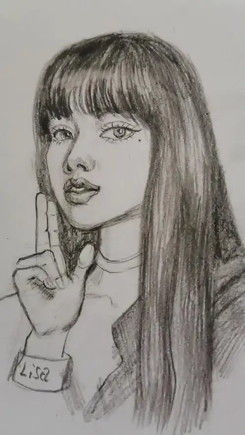 画速写—韩国明我—lisa