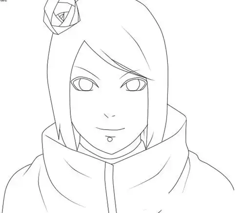 火影小南的简单画法