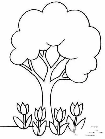 儿童学画大树简笔画图片幼儿园椰子树简笔画的画法幼儿大树简笔画怎么