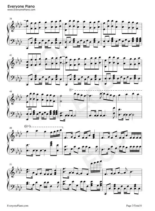 time back-节奏感强的纯音乐-抖音超火bgm五线谱预览3