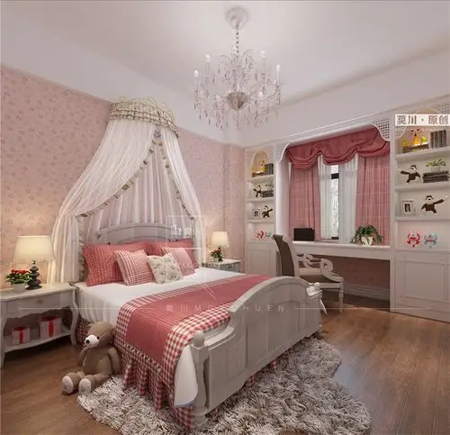 裕融城170平米美式风格三居室装修效果图