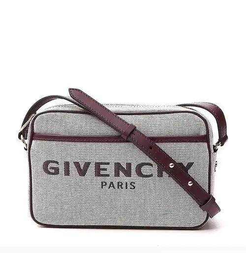 givenchy/纪梵希 女士米色棉质徽标印花图案单肩包斜挎包女包 bb50f6b