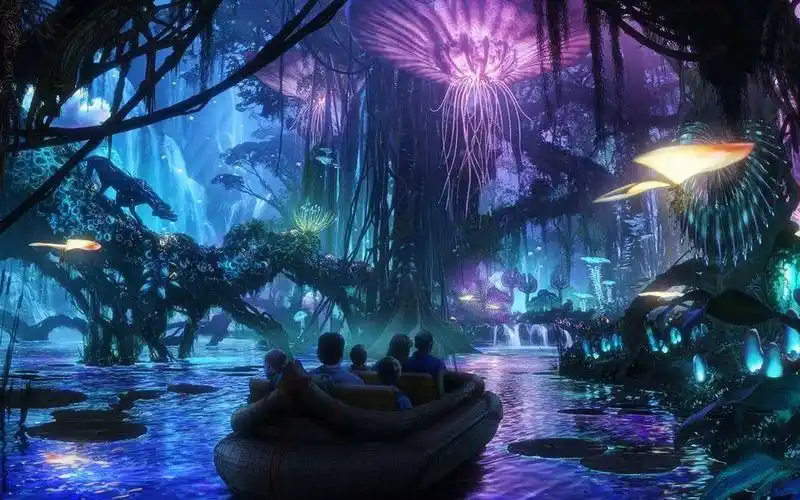 宛如置身《阿凡达》电影场景:pandora: the world of avatar 主题公园