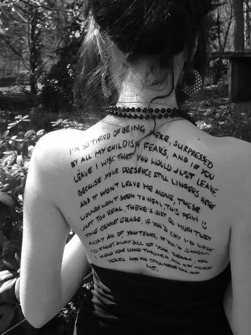 纹身,美女,黑白,摄影纹身