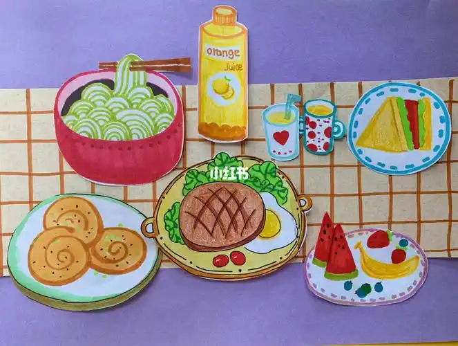 小学美术  #少儿创意美术  #食物简笔画 #线上课  线上课上的有点