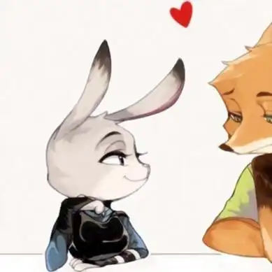 朱迪和尼克情侣头像高清好看的尼克朱迪情侣头像图片