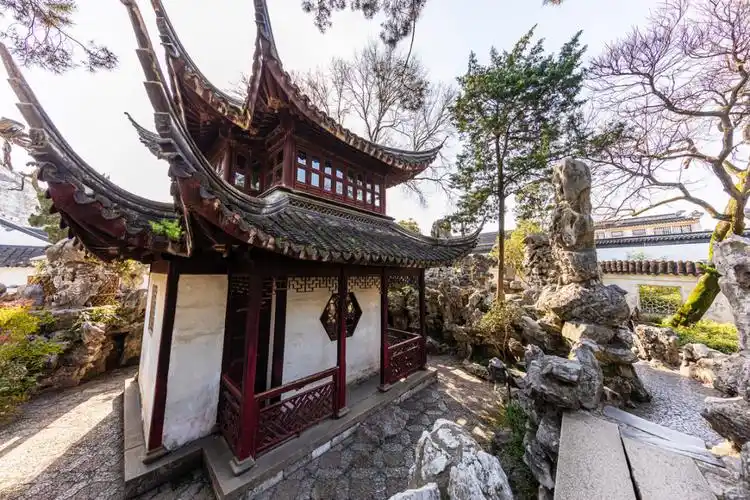 苏州狮子林禅意园林假山王国