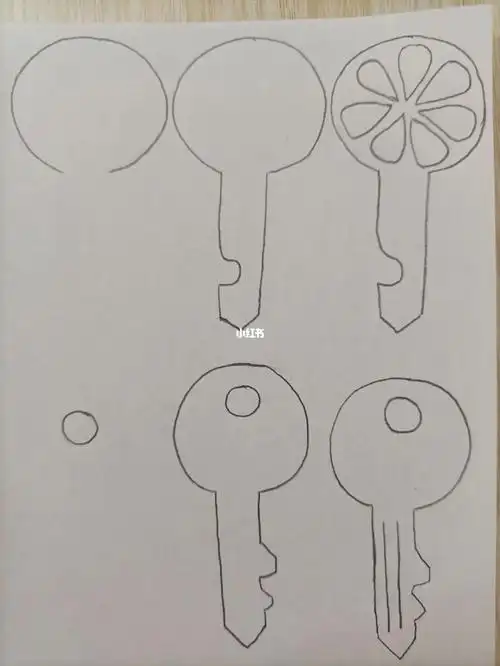 简笔画398钥匙