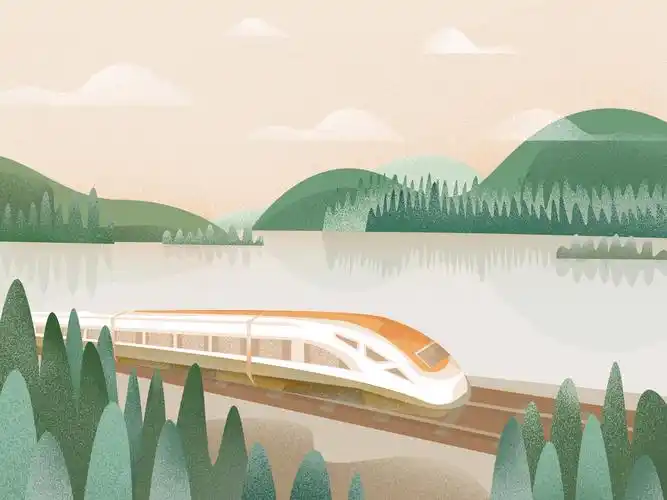高铁—春 插画  - 商业插画 |   上传时间: 2021-06-11 10:32 为ta点