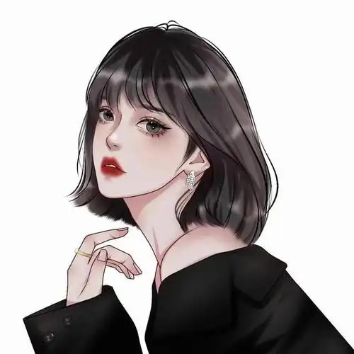 手绘头像女生头像绘画精致女生头像