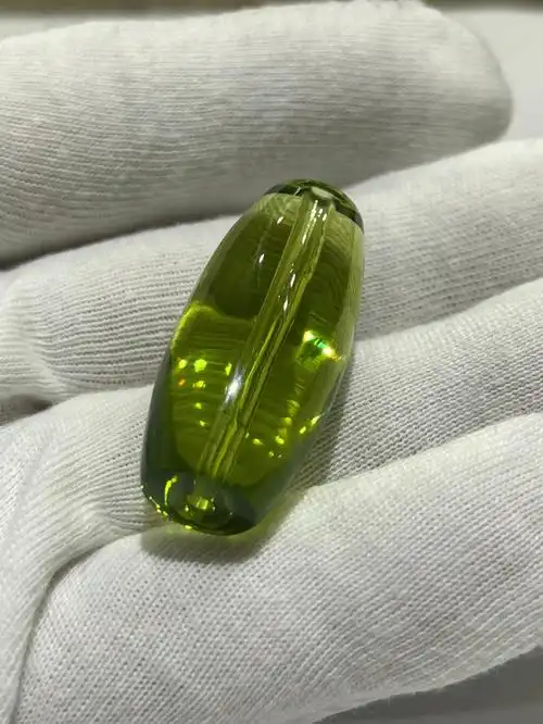 绿珀大桶珠多宝文玩配珠