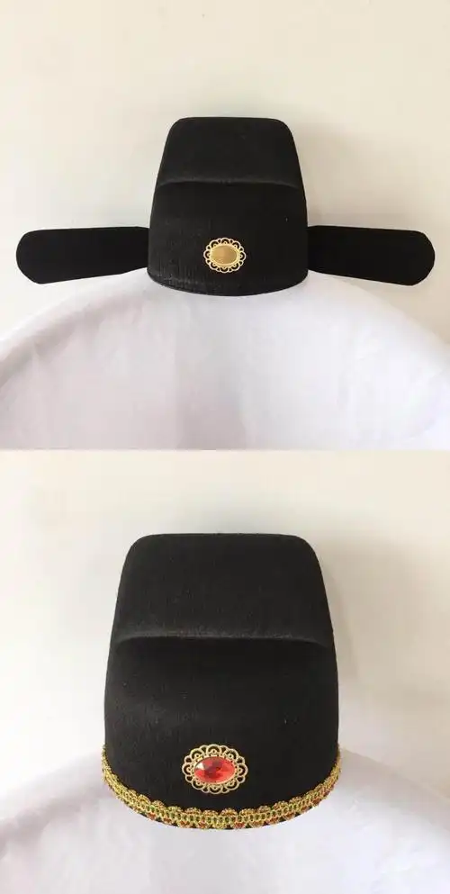 闽喃哥乌纱帽古代官帽乌纱帽汉服明朝官帽儿童状元帽演出帽成人宫廷