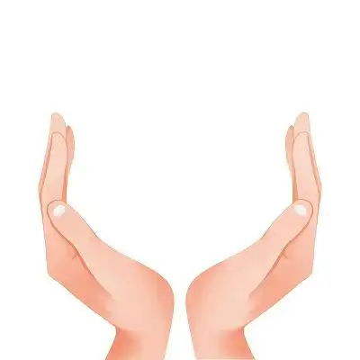 卡通两只手元素双手手掌png素材