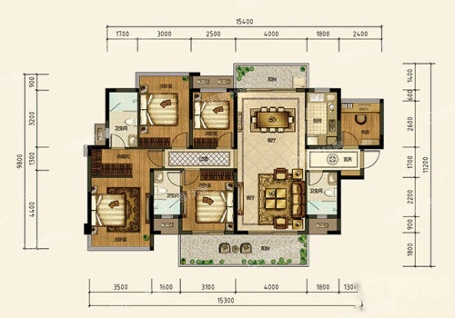 82㎡5室2厅3卫约164万元/套起-南宁诸葛找房网