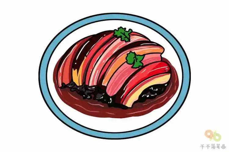 各地美食小吃简笔画 好看又好吃 吃货宝宝们收藏起来_地方美食简笔画