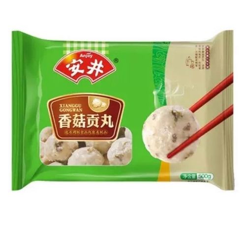 安井香菇贡丸500g*2包麻辣烫关东煮火锅冒菜串串食材闽南特产