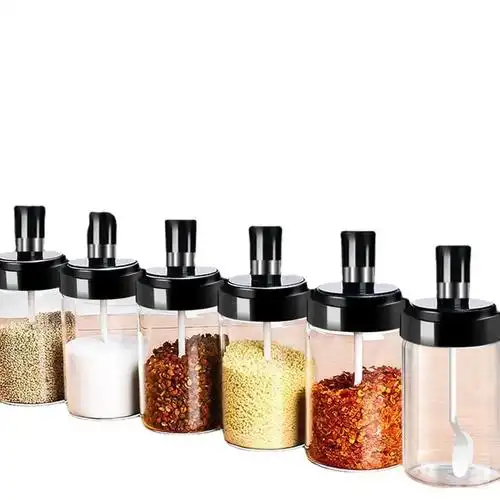 4个装 调料盒套装 多功能厨房子盐调味料套装 调料家用品大全组合厂 -