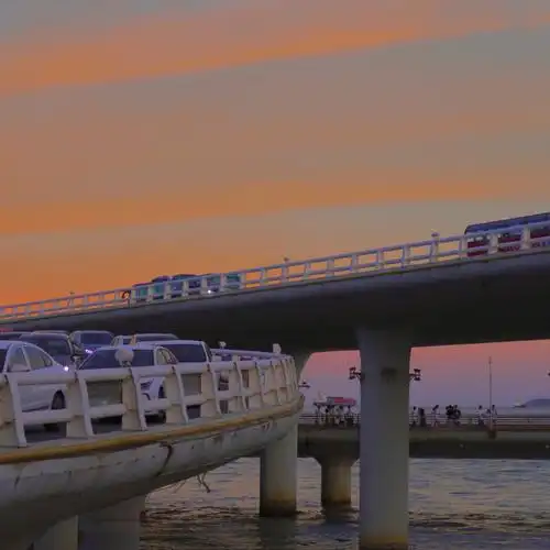 厦门演武大桥日落