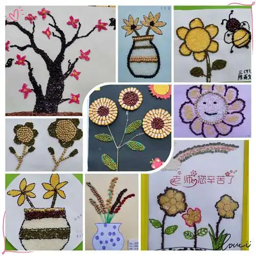 金秋五谷靓,巧哉少年郎—记召陵区实验中学"谷之美,美如画"活动