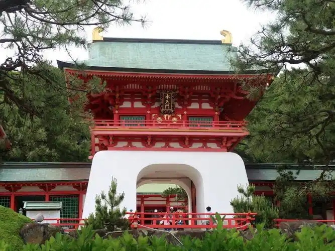 走路的途中经过了赤间神宫本以为逃过了旅行的路线结