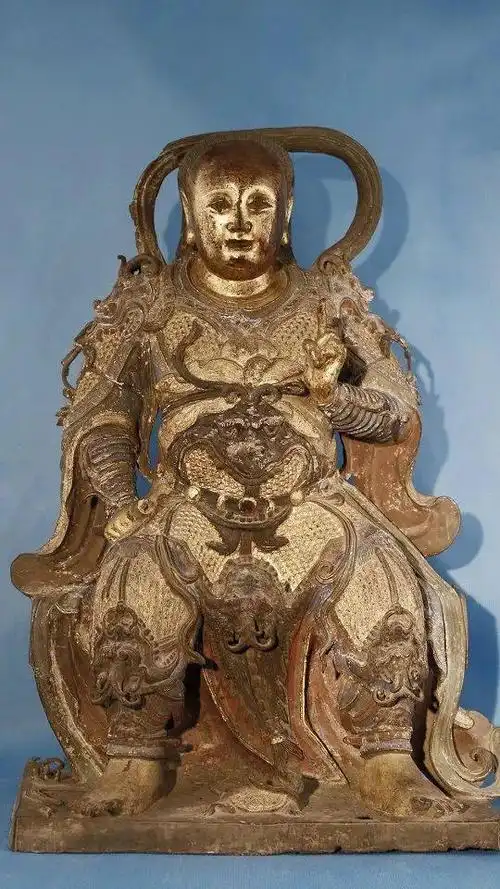 博物馆之城国家一级文物武当明代真武大帝铜坐像来佛山