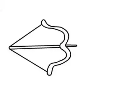 简笔画弓箭的画法儿童画丘比特之箭