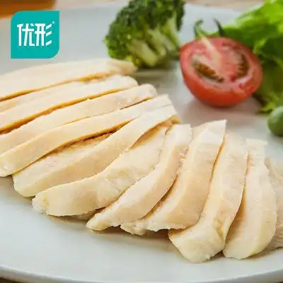 优形鸡胸肉蒸煮原味6袋共600g